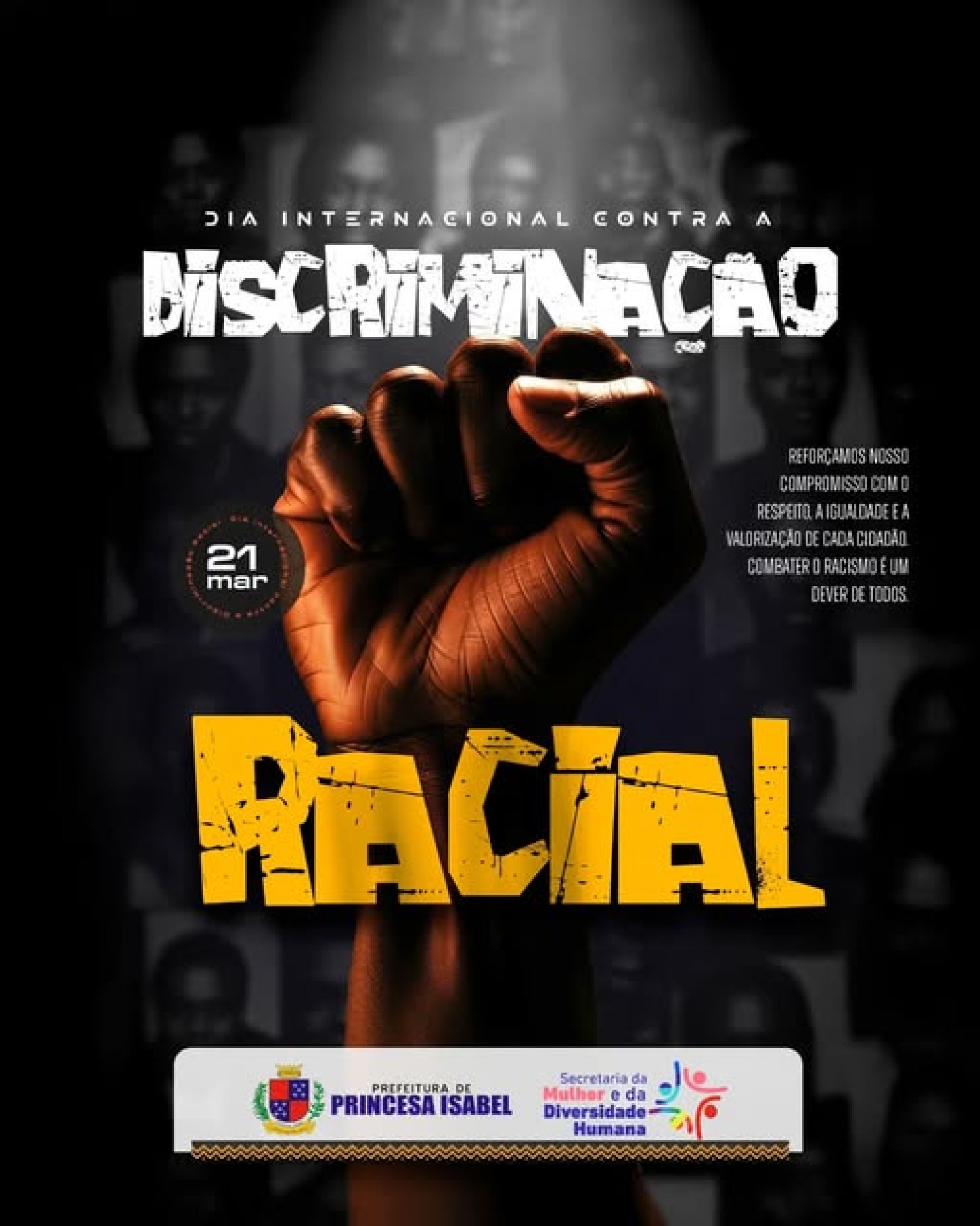 Uma data que nos convida à reflexão e ao compromisso com a construção de uma sociedade cada vez mais justa, igualitária e sem preconceitos.