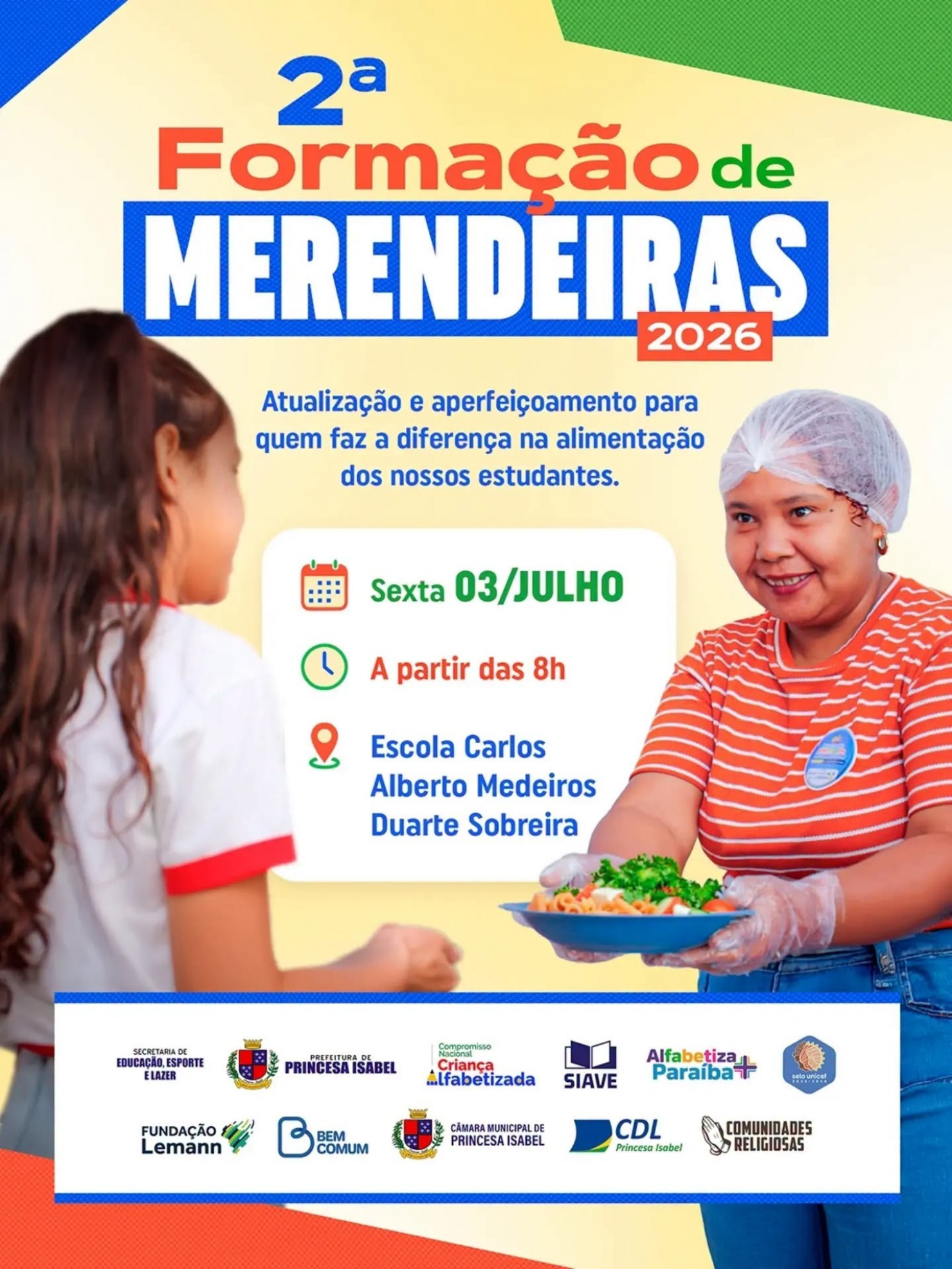 2ª FORMAÇÃO DE MERENDEIRAS ESCOLARES