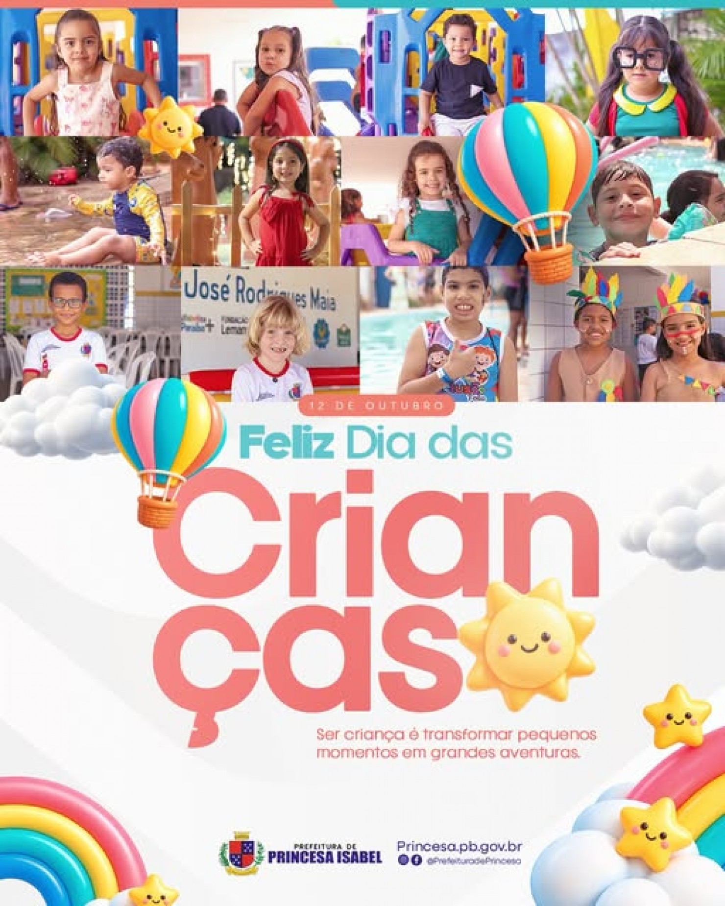 O Dia das Crianças no Brasil é comemorado em 12 de outubro.